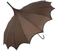 Soake Boutique Scalloped Pagoda Umbrella - Mocha