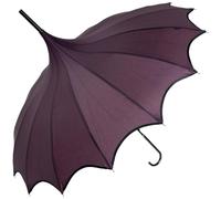 Soake Boutique Scalloped Pagoda Umbrella - Plum