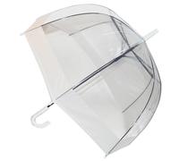 Soake Everyday Auto Clear Dome Umbrella White STICK