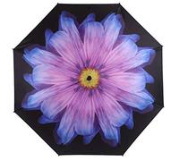 Soake Everyday Reverse Folding Umbrella Purple Daisy