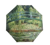 Soake StormKing Folding Art Umbrella Monet Japanese Bridge