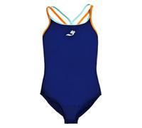 Soaked Girl's Essential Sports Swimming Costume (Sports Blue, 3-4 Years)