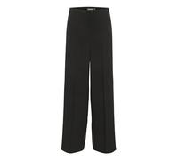 Soaked In Luxury Women's Women's Pants High-Waisted Wide Legs Zipper Fastening Trousers, Black,