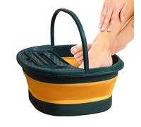 Soaking Basin - Foot Tub, Folding Bucket with Non Slip Base, Portable Bath with Capacity, Spa Container Added Features, Relaxation Bowl Men Women Elderly Seniors Travel Camping Spa Center