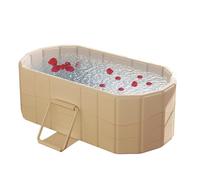 Soaking Tub - Insulated Large Bath Bucket, Thermal Tub for Hot or Ice Water | Portable Thick-Walled Spa Container for Athlete, Home Relaxation, Storagam