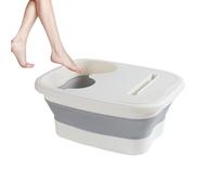 Soaking Tub, PP Soak Feet Tub, Foldable Basin, Ergonomic Bath for Pedicure, Spa, Camping and Post Training Foot Care, Portable Design with Lid, Compact and Easy at Home or Travel