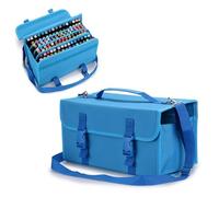 SoaKoa New Large Marker Case, 171 Slots Canvas Markers Holder Marker Organizer for Alcohol Marker and Art Sketch Marker, Permanent Paint Marker (Blue, 171 Slots)