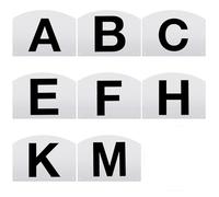Soaoo 8 Pcs Dressage Letters Wall Mount Dressage Markers Arena for Equestrian Athletes and Events Includes A, B, C, E, H, K, F, and M Letters