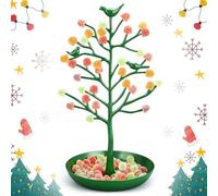 Soaoo Festive Gumdrop Tree Christmas Nostalgic Gum Drops Artificial Tree for Table Centerpiece Christmas Decorations for Tabletop Display Ornament Candy Themed Party Supplies Xmas(Dark Green)