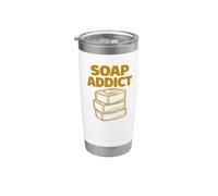 Soap Addict At Heart Funny Soap Making Cold Process Shirt Stainless Steel Insulated Tumbler