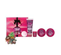 Soap and Glory Berry & Bright Gift Set | Body Wash, Body Butter, Scrub Bath Fizzer Candle| Perfect Holiday or Birthday Gift for Glowing Skin | 5 Pcs