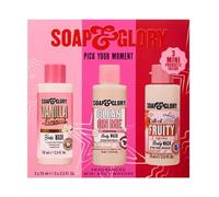 Soap And Glory Body Wash Trio, (Box of 3 x 75ml) Pick Your Moment Mini Trio Gift Set, Birthday Present Stocking Filler