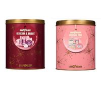 Soap and Glory Skincare Gift Set 2-Pack - Original Pink Mini Megastars & Be Berry & Bright 4-Piece Sets Each - Body Wash, Scrub, Butter & Mask for Smooth, Hydrated, Glowing Skin
