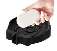 Soap Bar Holder - Silicone Kitchen Sponge Tray,Rose Shape Counter Soap Dish with Drain for Shower Sink Kitchen Travel Outdoor Commercial Bathroom