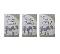 Soap Bars with Natural Pure Olive Oil & Donkey Milk SOLLEA - Pack of 3 x 100g