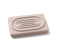 Soap Box Diatomaceous Earth Bathroom Shelf Absorbent Solid Color Soap Drainage Tray Quick-drying Portable Dish Household(Color 2)