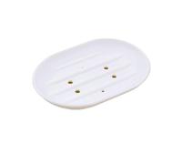 Soap Box Silicone world Bathroom Dish Plate Case Home Shower Travel Hiking Holder Container Soap Box Rack Flexible(White)