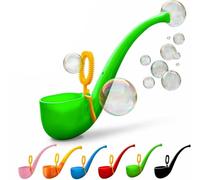 Soap Bubble Pipe, 3D Print Bubble Blower Wand, 1960s Vintage Magic Bubble Pipe, Funny Cigarette Bubble Blower, Outdoor Fake Bubble Pipe Stress Relief Toy (green)