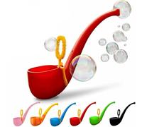 Soap Bubble Pipe, 3D Print Bubble Blower Wand, 1960s Vintage Magic Bubble Pipe, Funny Cigarette Bubble Blower, Outdoor Fake Bubble Pipe Stress Relief Toy (red)