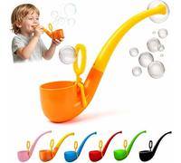 Soap Bubble Pipe, 3D Print Bubble Blower Wand, 1960s Vintage Magic Bubble Pipe, Funny Cigarette Bubble Blower, Outdoor Fake Bubble Pipe Stress Relief Toy (orange)