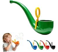 Soap Bubble Pipe, 3D Print Retro Bubble Blower, Reusable Colorful Fun Bubbles Blowing Pipe, 1960s Vintage Magic Bubbles Pipes, Outdoor Fake Bubble Pipes Stress Relief Toy for Kids & Adults (Green)