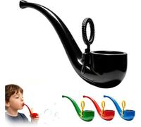 Soap Bubble Pipe,3D Printed Retro Bubble Blower,Colorful Fun Cretive Pipe-Shaped Bubbles Blowe,Reusable Outdoor Party Gift,for Backyard Parties and Birthdays