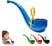 Soap Bubble Pipe,3D Printed Retro Bubble Blower,Colorful Fun Cretive Pipe-Shaped Bubbles Blowe,Reusable Outdoor Party Gift,for Backyard Parties and Birthdays