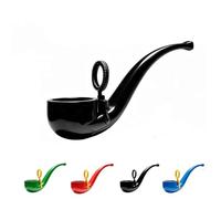 Soap Bubble Pipe, 3D Printed Retro Bubble Blower, Reusable Retro Fun Style Bubbles Maker, Fake Bubbles Pipe Stress Relief Toy, for Party, Outdoor, Backyard Parties & Birthdays (black)