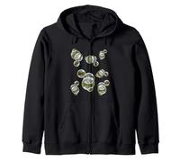 Soap Bubbles Floating Rainbow Whimsical Dreamy Zip Hoodie