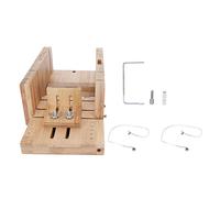 Soap Cutter, Bamboo Soap Cutter Practical Adjustable Soap Cutter Single Wire Bread Cutter Mold Wooden Handcrafted Adjustable Soap for Handmade Soap Making Candles Trimming Cheese DIY Soap Cutting Tool