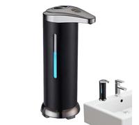 Soap Dish Dispenser - Dispenser Wall Mount, Liquid Foaming Pump | Desk Soap Dispenser Hand, Stainless Steel Dish Soap Wall Powered Volume for Bathroom Kitchen,Silver, 20x10x7cm