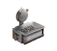 Soap Dish for Shower Holder for Bathroom, With Hook,Bathtub Wall Mounted Soap Box, Drill-Free Removable, Shower Organizer, Sponge Sink Holder,Suction Cup Max Hold 5 KG