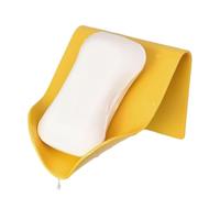 Soap Dish for Shower - Portable Self-Draining Holder without Installation | Soap Dish No Drilling Needed for Men and Women Home Kitchen Bathroom Apartment Sink Countertop Wall