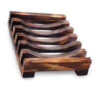 Soap Dish Holder, Magift Bathroom Wooden Soap Case, Sink Deck Bathtub Shower Dish, Rectangular, Hand Craft, Natural Wooden Holder for Soap, Sponges, Scrubber(1 Pack soap Dish)