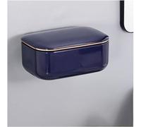 Soap Dish Holder Self Adhesive for Home Bathroom Storage for Gym Camping Portable(Blu)