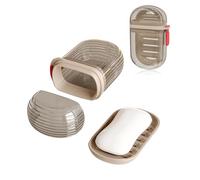 Soap Dish Holder with Lid, Leakproof and Waterproof Travel Soap Case with Drainage, Portable Sealed Shower Soap Box, Perfect for Bathroom Shower, Travel, Camp, Gym, Outdoor (Vertical)