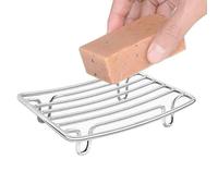 Soap Dish,Self-Draining Bathroom Soap Dish - Wire Tray Stainless Steel Drain Sponge Rack for Dorm Guest RV Kitchen Cabinet Restroom Home Travel Bathtub Apartment