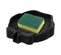 Soap Dish - Silicone Dish Sponge Tray for Kitchen, Decorative Soap Dish with Drain for Kitchen, Sink, Bathroom, with Rose Look