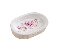 Soap Dish*Soap Box,Chinese Style Soap Holder, Ceramics Hand-painted Pattern Soap Dishes For Bar Soap, Porcelain Soap Saver, Oval Soap Tray, For Bathroom Decoration-f-14.5x10x3.5cm (Color : E) (Color