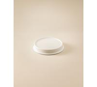 COSMIC Soap dish White Matte Freestanding Accesory Measures 13 x 13 x 2 cm