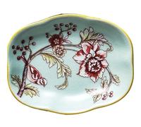 Soap Dishes Retro Ceramic Soap Dish Chinese Hand-painted Floral And Bird Design Suitable For The Kitchen New Home Essentials(Green)