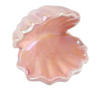 Soap Dishes Shell Jewelry Dish Tray Ceramic Trinket Pearl Pink Clamshell Organizer New Home Essentials