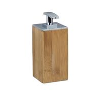 Soap dispenser 225 ml Set of 2 Bamboo Lotion Dispenser Refillable Soap Pump