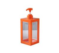 Soap Dispenser 500/750/1000ML Large-capacity Lotion Dispensing Bottle Square Empty Pump Shampoo(Orange-750ml)