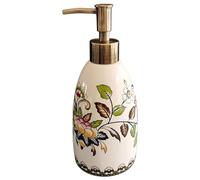 Soap Dispenser 8x3x3" Ceramic Soap Dispenser with Pump Vintage Floral Lotion for Kitchen Bathroom