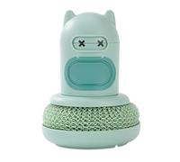 Soap Dispenser Brush - Washing Up Sponge with Pressure Function for the Kitchen | Brush with Automatic Liquid Addition - For Kitchen Sink Bathroom Glass Cookware