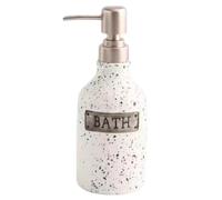 Soap Dispenser, Ceramic Soap Dispenser With Pump, Refillable 400ml Hand And Lotion Bottle For Bathroom Vanity Countertop, 14oz Capacity 1pcs(White)