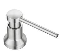 Soap Dispenser for Kitchen Sink, Compatible with Moen 3942SRS Deck Mounted Kitchen Soap Dispenser with Above The Sink Refillable Bottle (Brushed Nickel)