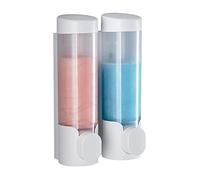 Soap Dispenser Hand Sanitizer Dispenser, Kitchen Sink Soap Dispenser, Double-headed, No Perforation And No Damage To The Wall Dispenser for Hand Soap(Wit)