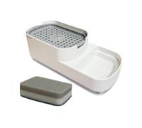 Soap Dispenser Including Sponge Holder 2 - 1 Sink Accessory Dispenser, for Washing Up Liquid, Parents, Homeowners, Tenants, Home, Apartment, Everyday Cafe, Multipurpose Outdoor Indoor Utility